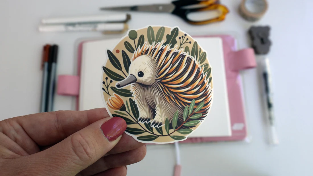 Echidna Vinyl Sticker
