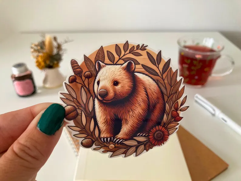 Wombat Vinyl Sticker